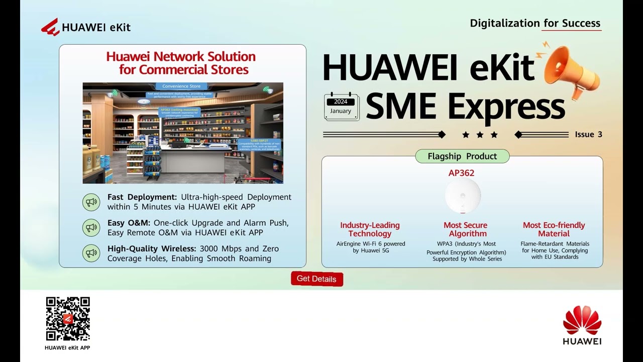 Upgrade your store's network with HUAWEI AP362