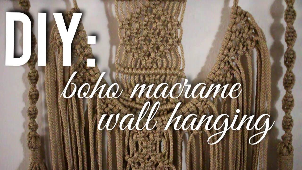 DIY BOHO MACRAME WALL HANGING | Diana Moore
