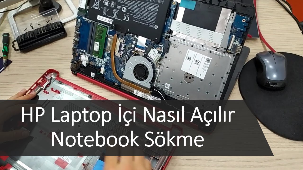 Laptop Arka Kapak Açma |  HP Notebook Sökme | HP Laptop İçi Nasıl Açılır | 15 db1075nt
