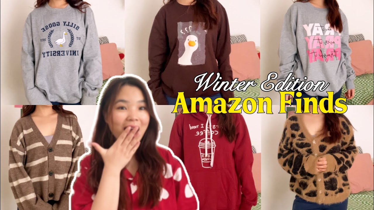 Amazon Winter wear🤩 | Sweatshirt & Cardigans🧦🧣🍂| affordable✨