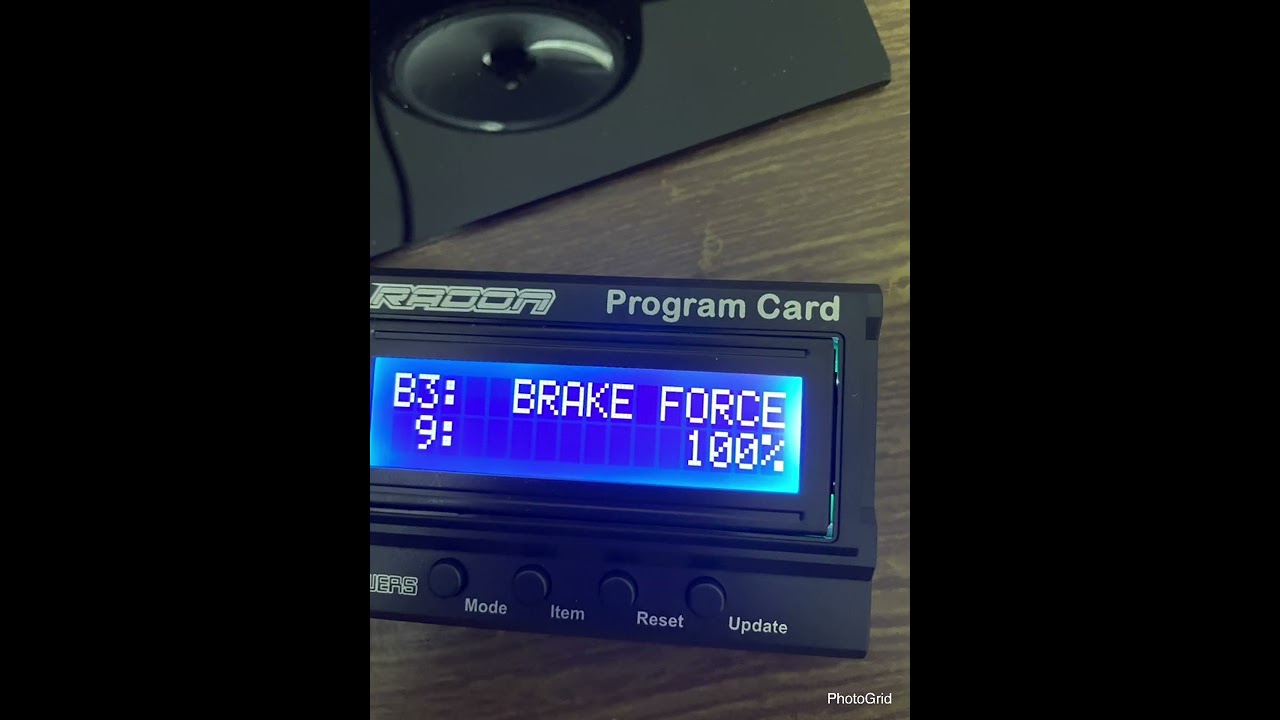 ESC programming of RC touring car (SNRC MTS T3M)