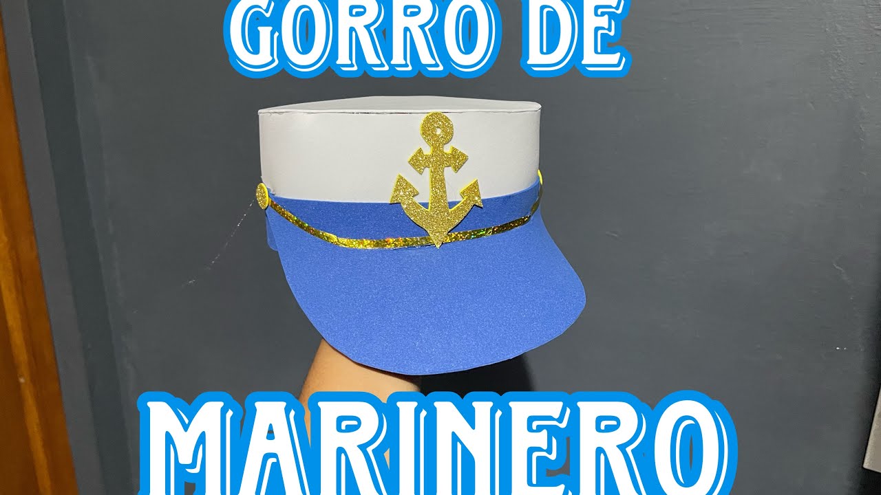Cómo hacer un GORRO DE MARINERO  con FOAMI  ¡Fácil!