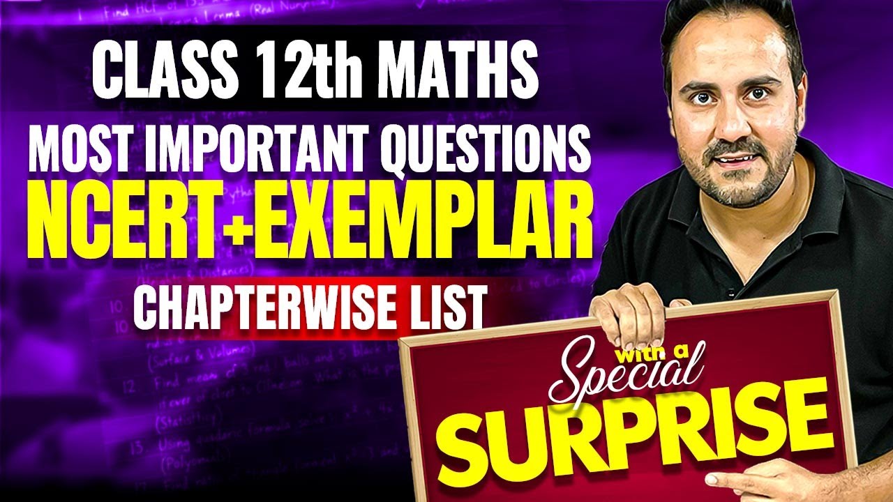 Score 95% in Maths! 💯 | Most Important Questions Chapterwise | Class 12th Ushank Sir