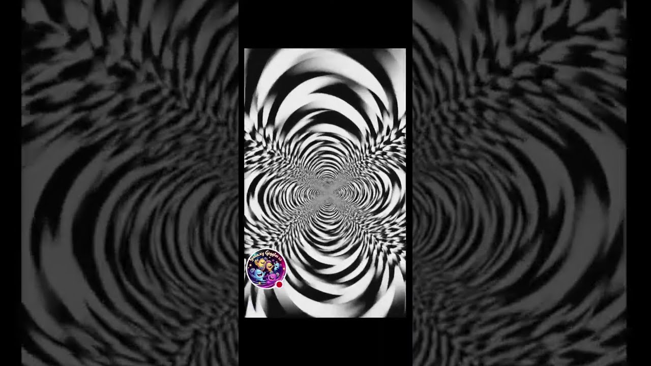 🌀 Monochrome Hypnosis| Mesmerizing Black & White Optical Illusion ⚫⚪ | LIVE 🔴 #illustration #trippy