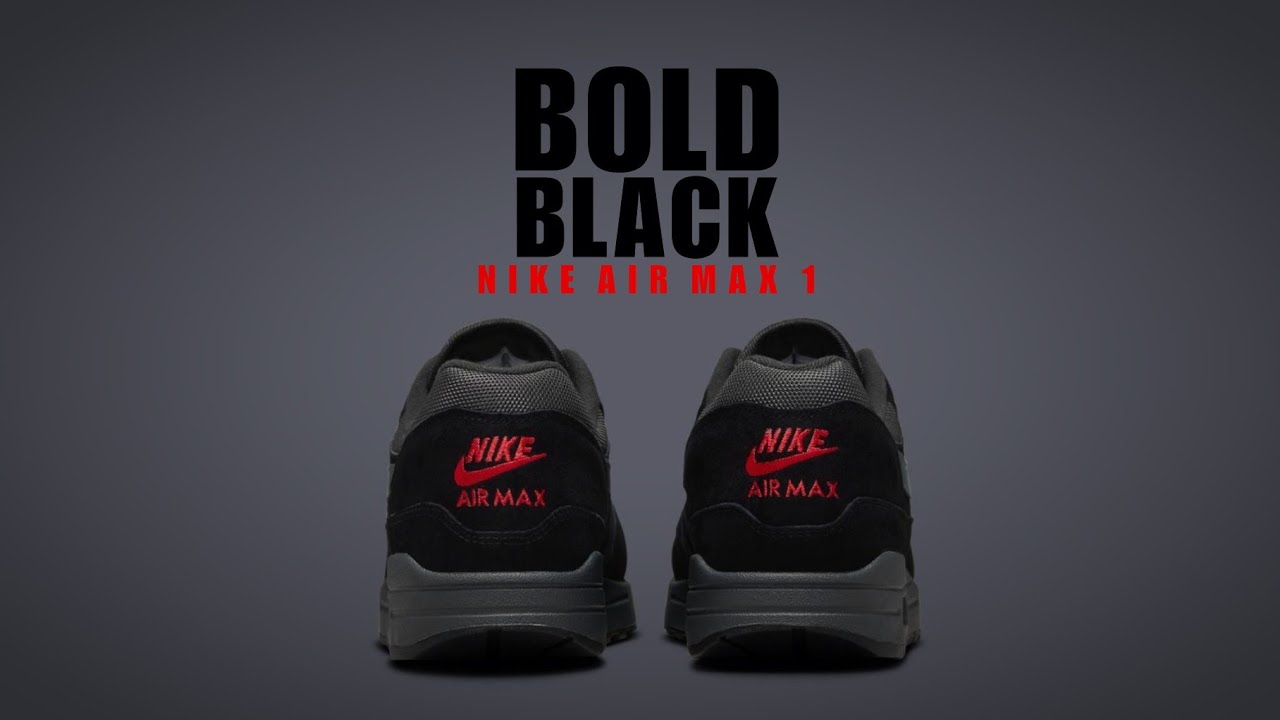BOLD BLACK AND RED 2023 Nike Air Max 1 OFFICIAL LOOK AND PRICE