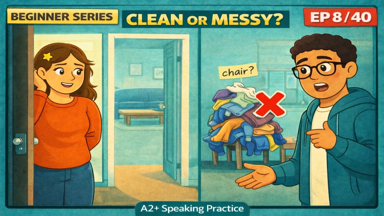 ЭПИЗОД 8: Бен навещает квартиру Эммы 😅 | Опишите свой дом на английском языке (A2+)
