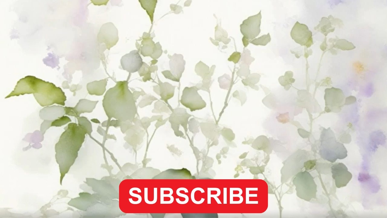 Floral Watercolour TV Screensaver – TV Wallpaper – 1 Hour – No Music, No Sound