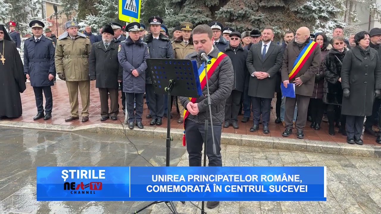 Unirea Principatelor Române, comemorată în centrul Sucevei