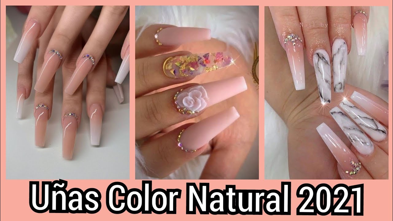 UÑAS ACRÍLICO NATURAL 2022♥♥NAIL 2022/ #ACRYLICNAIL2020/LAS MEJORES UÑAS COLOR NATURAL