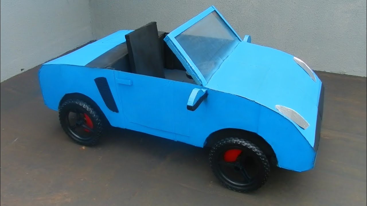 FAÇA UM INCRÍVEL CARRO COM PAPELÃO E MADEIRA