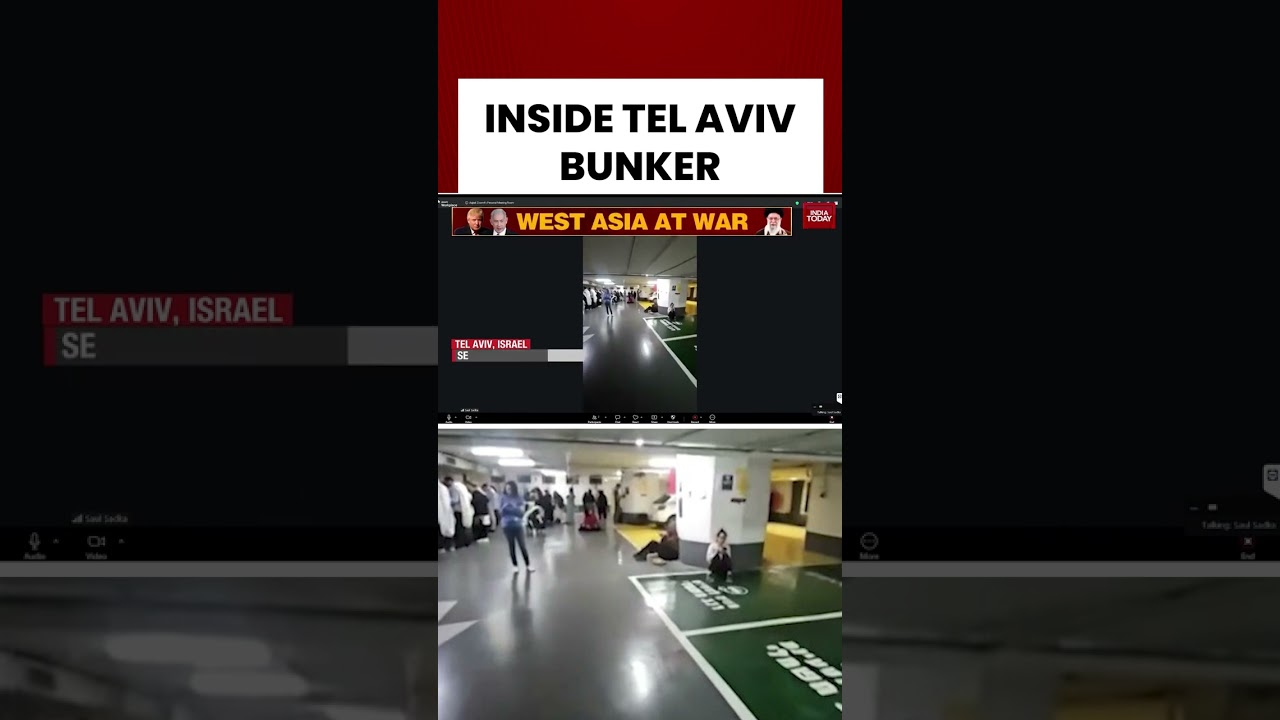 Iran Israel War: Visuals from Tel Aviv Bunker, People Gather as Iran Attacks Israel | India Today