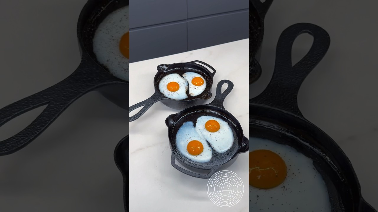 Cake for Breakfast! Who knew you could make pancakes with a chocolate pan!#amauryguichon #chocolate