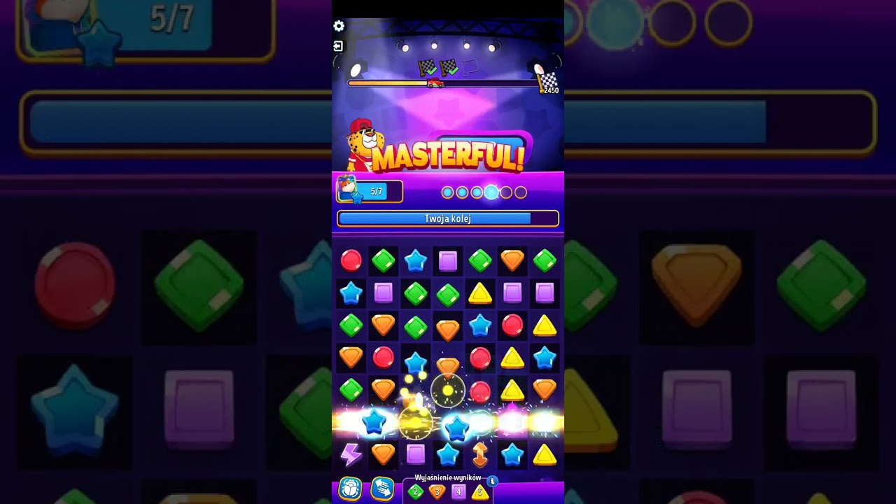 Score rally square match 2450 / solo quest / match masters 