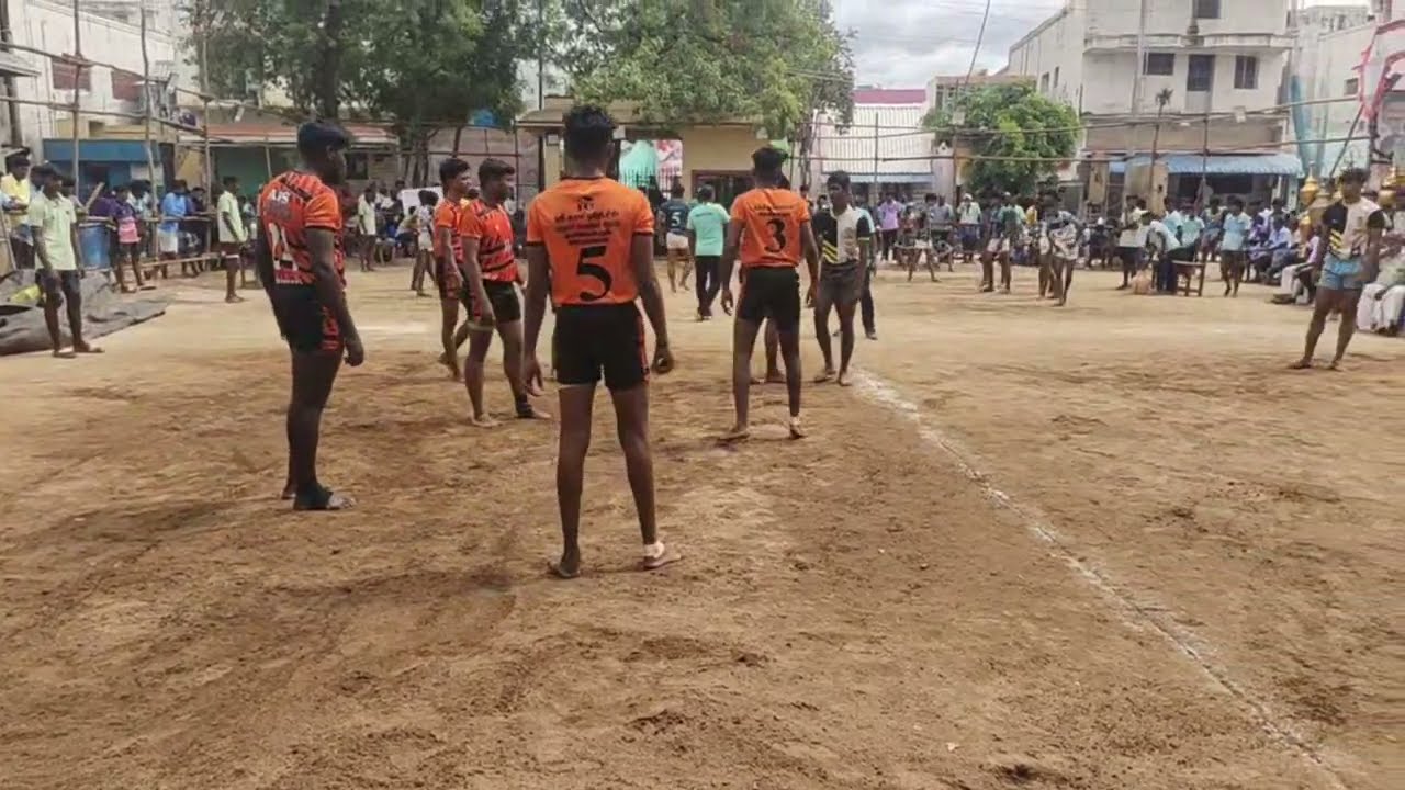 Krishnapuram sports club Vs தமிழ் குழு Sivanthi In Thamarai Sports Club kabaddi match live.