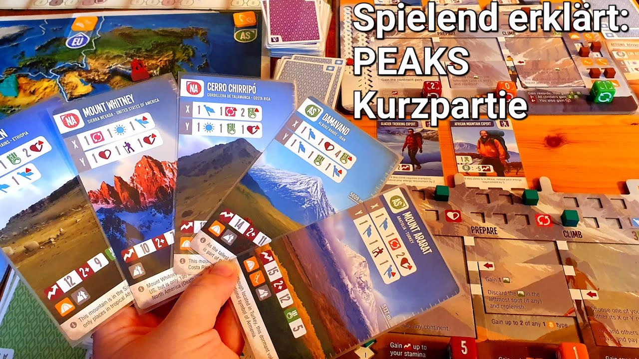 Spielend erklärt: PEAKS // #brettspielvibes