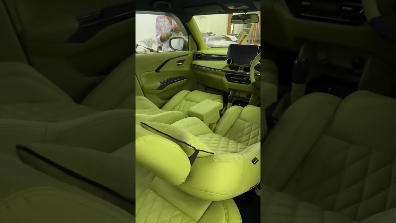 Before and after of Maruti Swift Custom Interior super Luxury Colors #swift #customized #carinterior