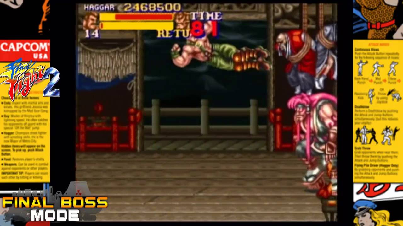 Final Fight 2 Super Nintendo - Final Boss