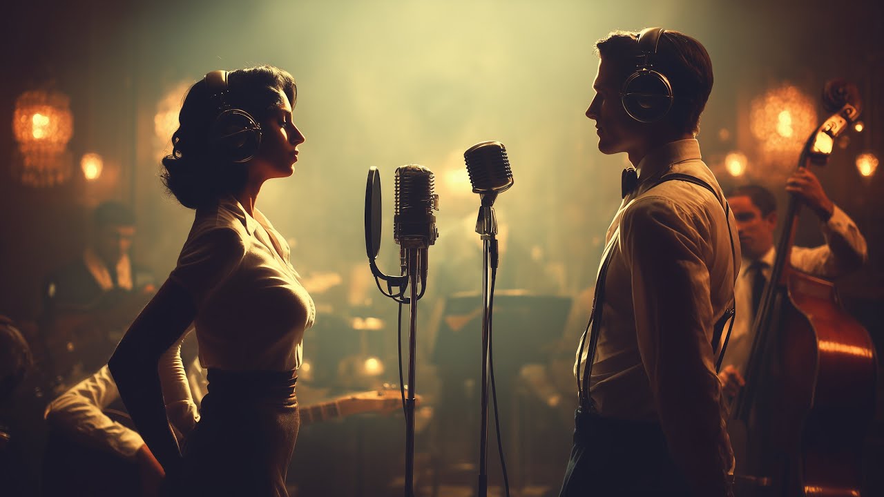 Vintage Jazz Duet: A Timeless Love Song