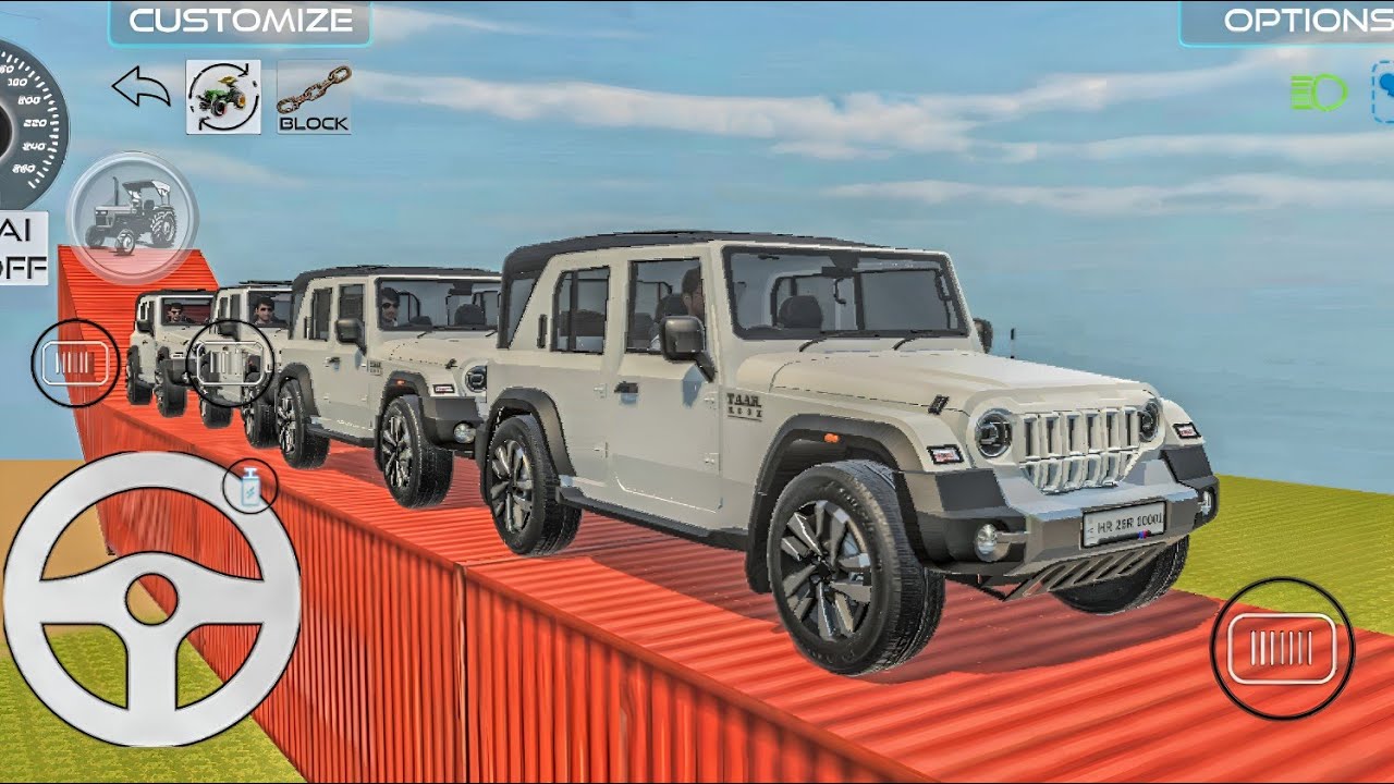Impossible Thar Driving on Container Bridge | Extreme Car Challenge Gameplay 🚙🔥