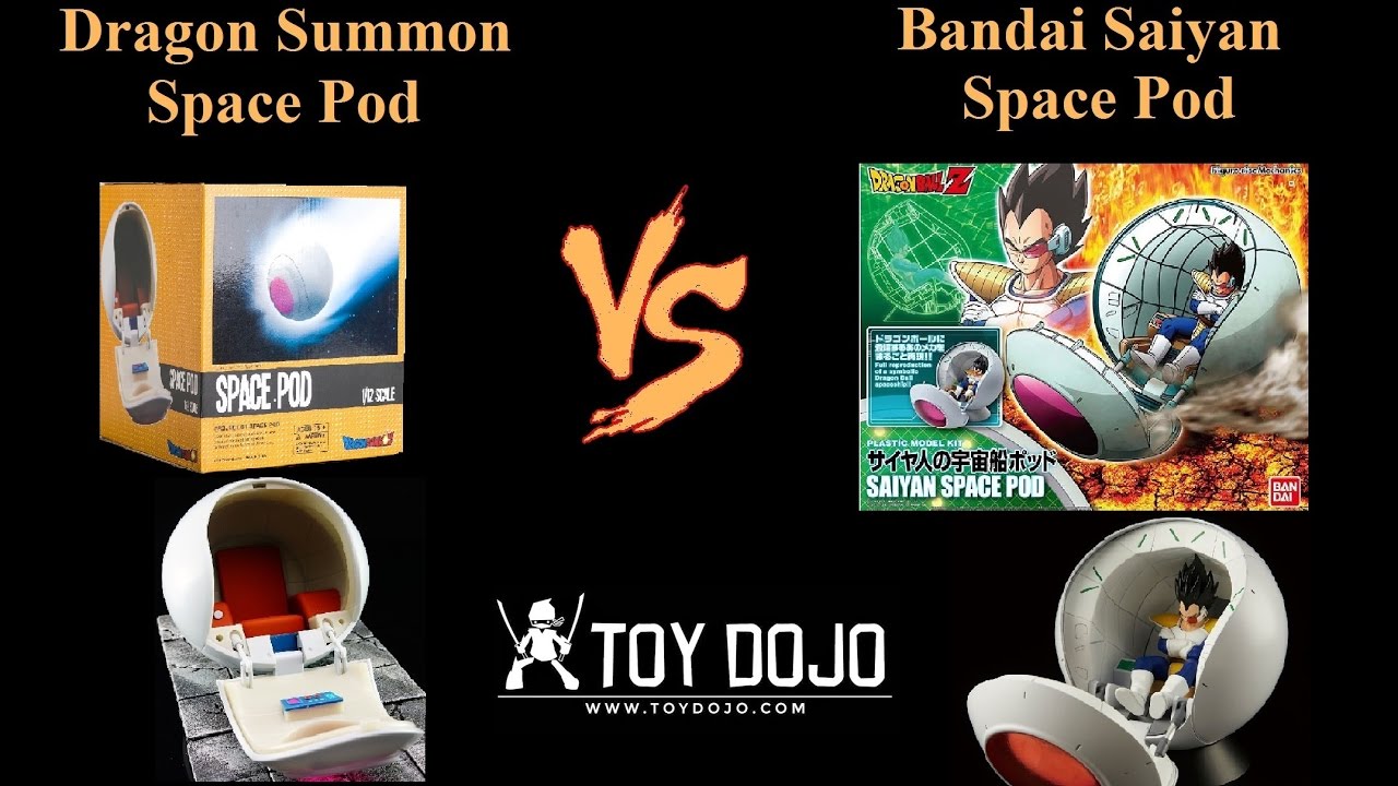 Dragon Summon Space Pod VS Bandai Saiyan Space Pod