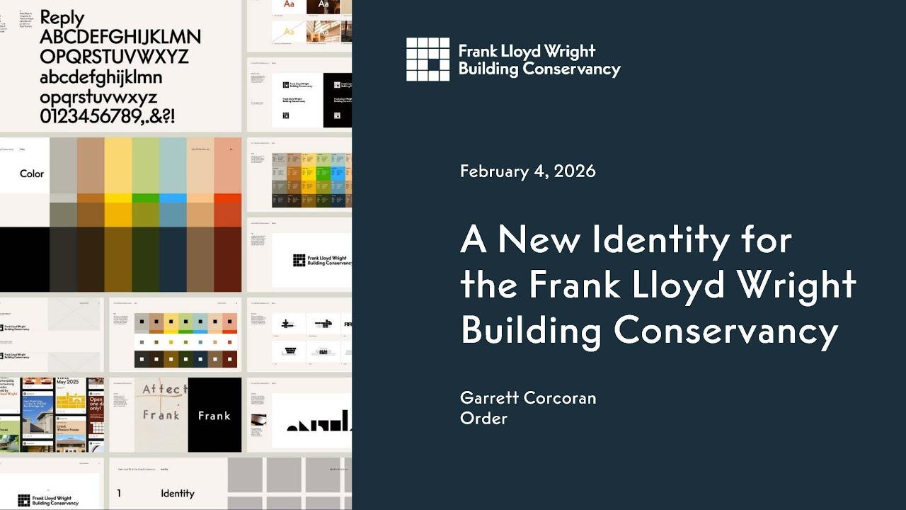 A New Visual Identity for the Frank Lloyd Wright Building Conservancy