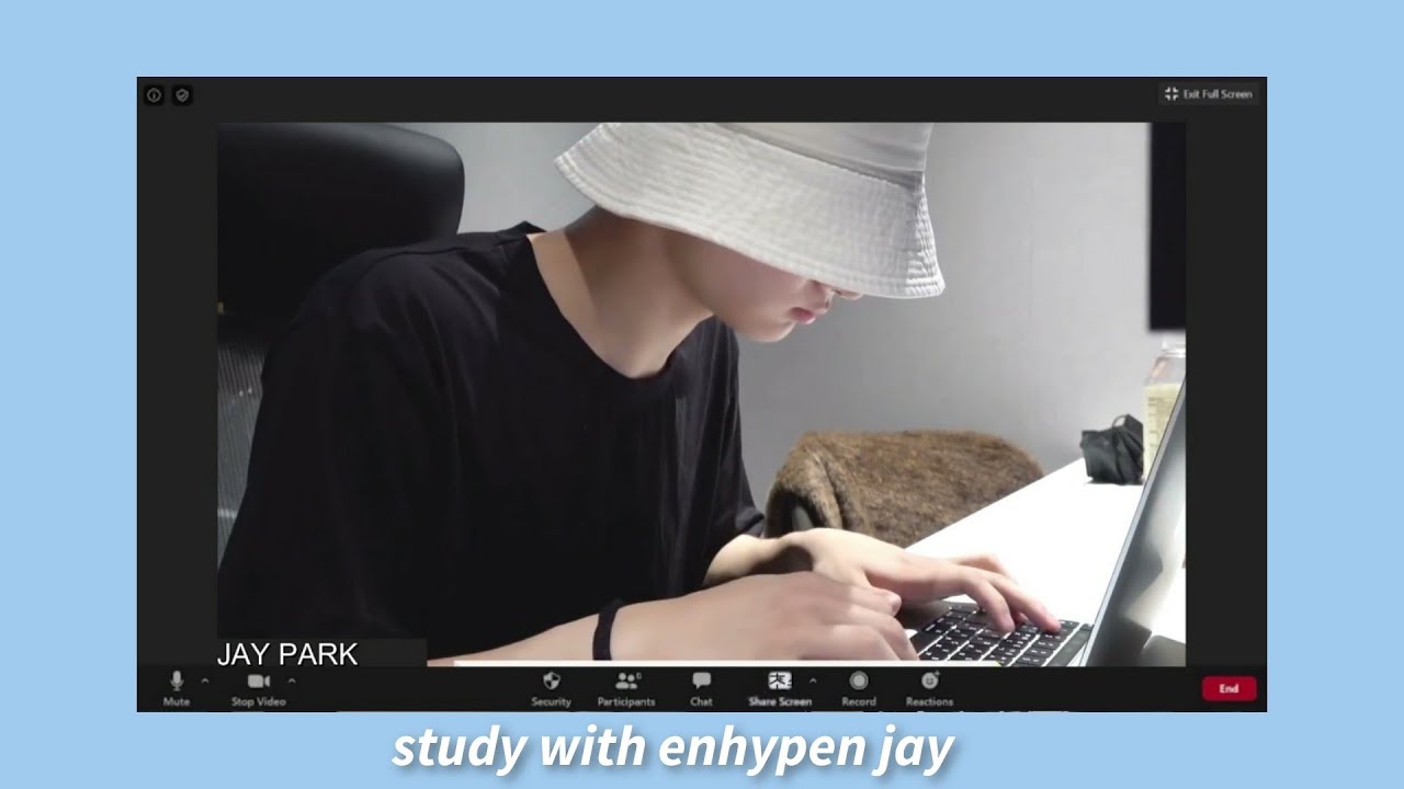 STUDY WITH ENHYPEN JAY || 엔하이픈 스터디윗미 || relaxing fire asmr