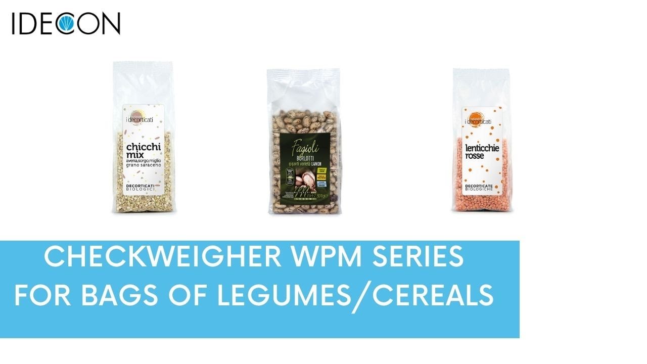 IDECON SRL | Checkweigher for cereals/legumes bags | Selezionatrice Ponderale per cereali/legumi