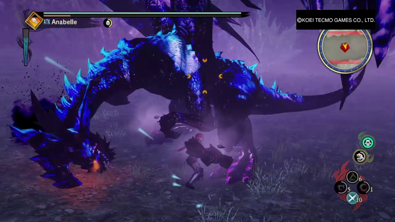 Toukiden 2 - Redo my Gauntlets (Raw/ATK) build, solo vs Colubra [