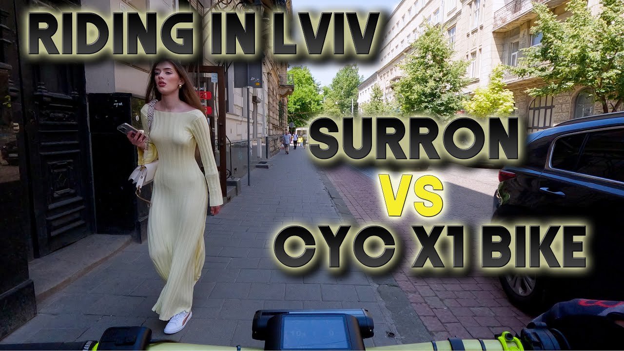 RIDING THROUGH LVIV DURING THE WAR // CYC X1 CANYON NERVE VS MODDED SURRON
