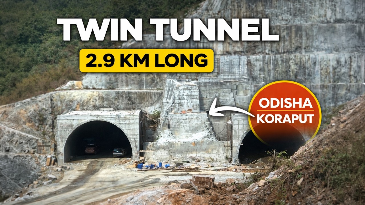 Raipur–Visakhapatnam Expressway Twin Tunnel Update | 90% Work Complete? | Package-08