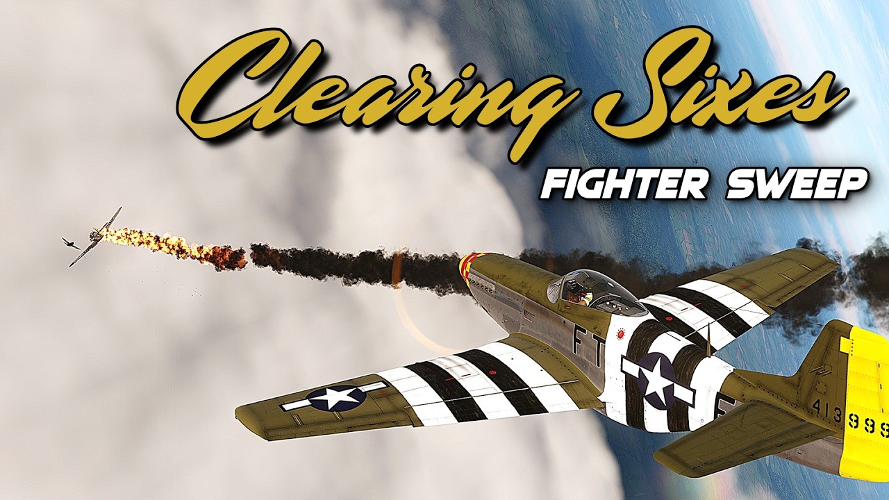 Clearing Sixes! | P51 Mustang vs BF109 | Project Overlord server | DCS world WW2 PvP multiplayer