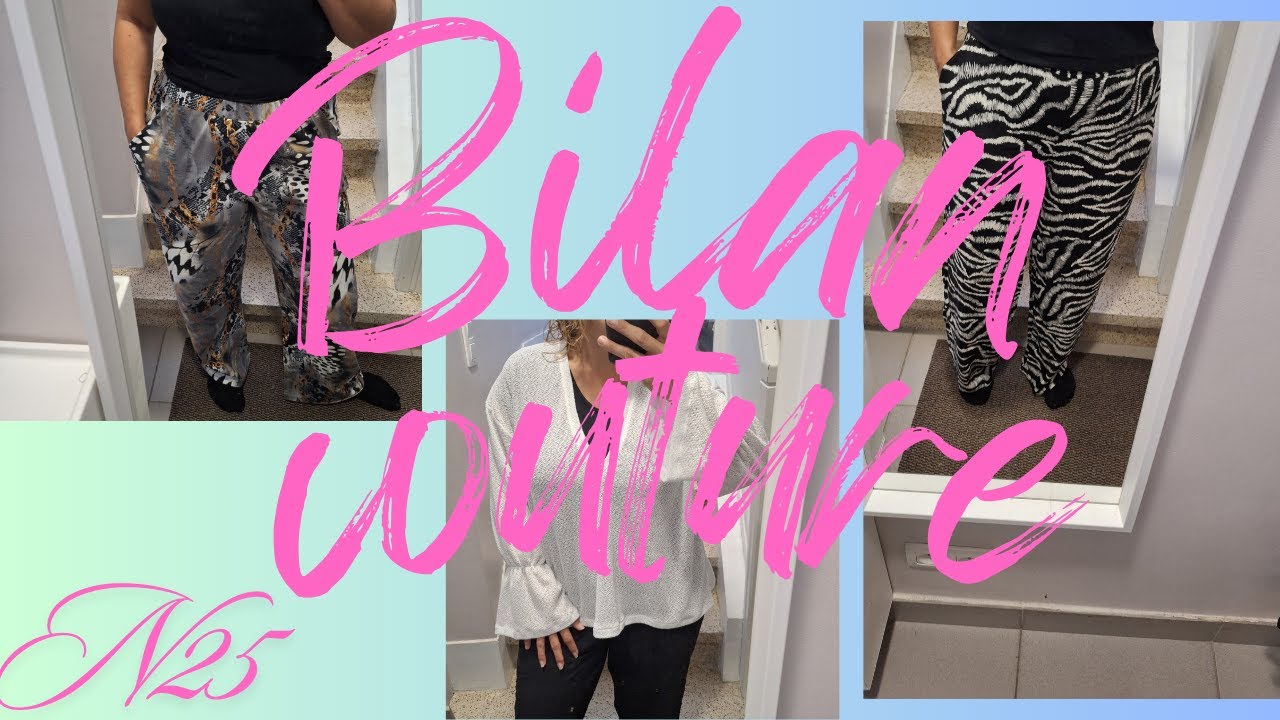 Bilan couture N 25 : mes cousettes du mois d'août