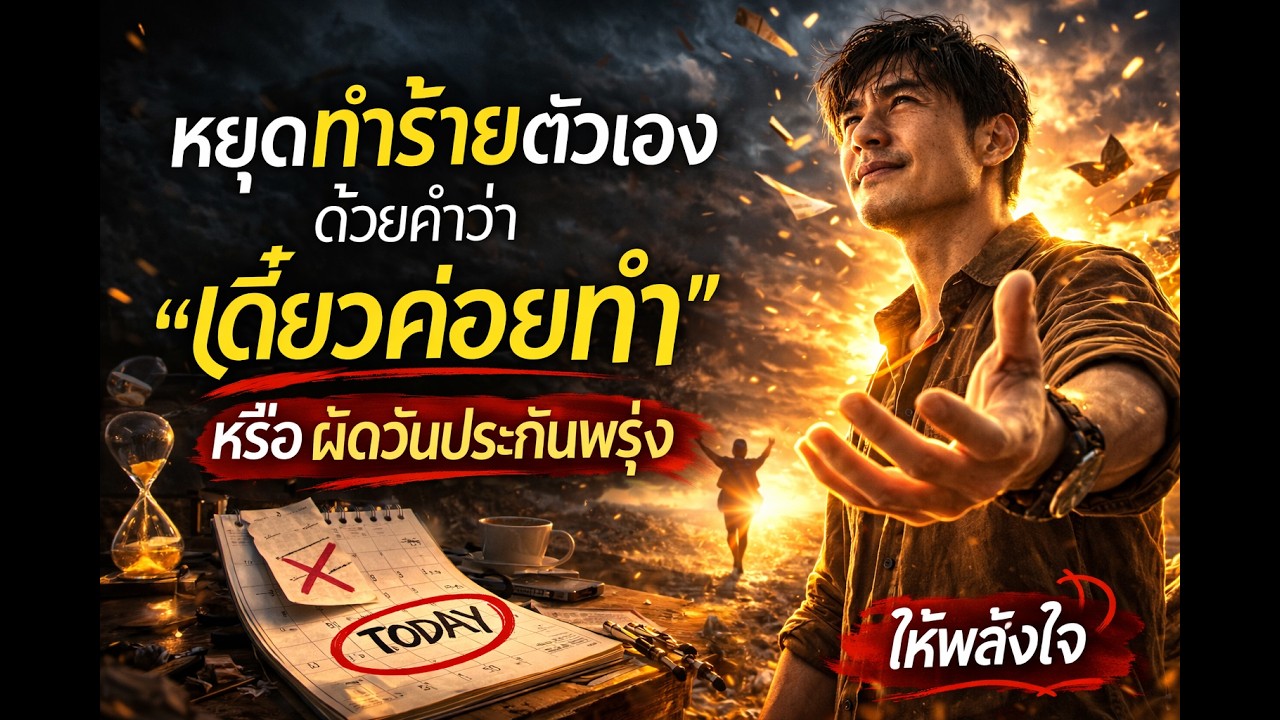 พรุ่งนี้ไม่มีจริง! หยุดทำร้ายตัวเองด้วยคำว่า 