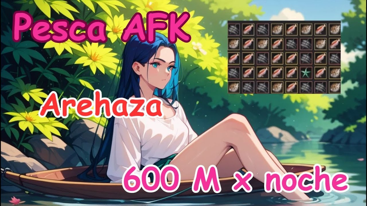 🎣 ¡Pesca AFK en Arehaza! Gana 600M por noche con peces Rojos🐟✨