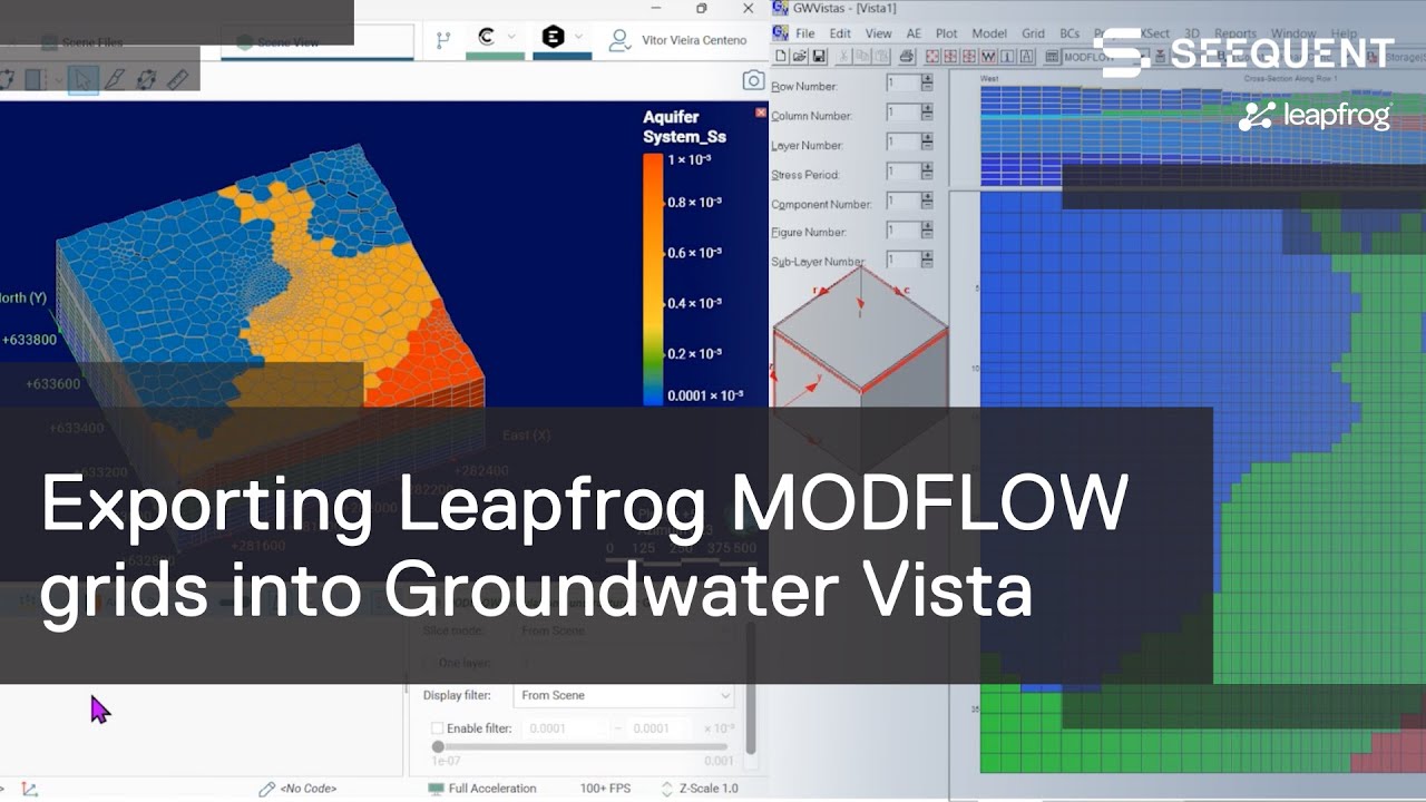 Exporting Leapfrog MODFLOW grids into Groundwater Vista​