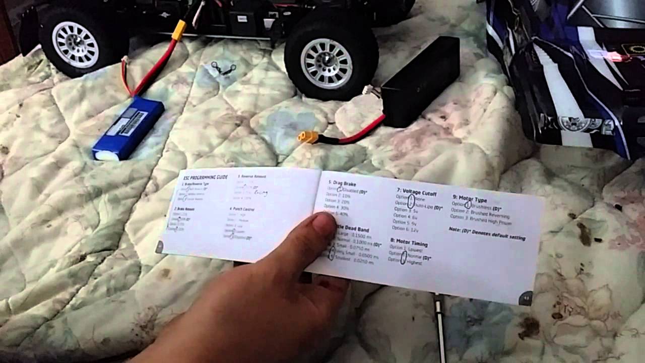 How to manually program your castle ESC