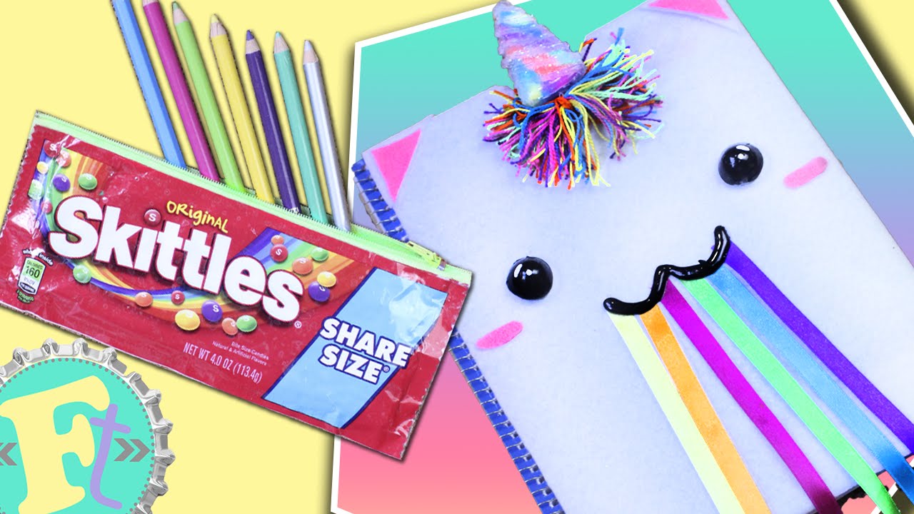 Como hacer Cuaderno Unicornio y Lapicera reciclada! // REGRESO A CLASES Floritere