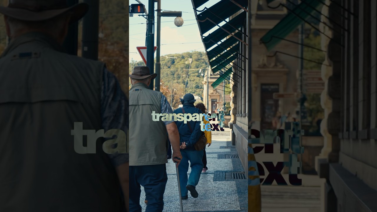 Transparent text in DaVinci Resolve
