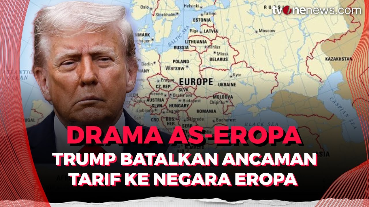 Trump Umumkan Pembatalan Ancaman Tarif ke Eropa, Mulai Melunak? | OneNews Update