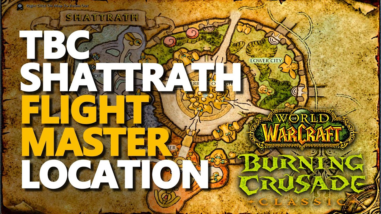 Shattrath Flight Master Location WoW TBC Classic