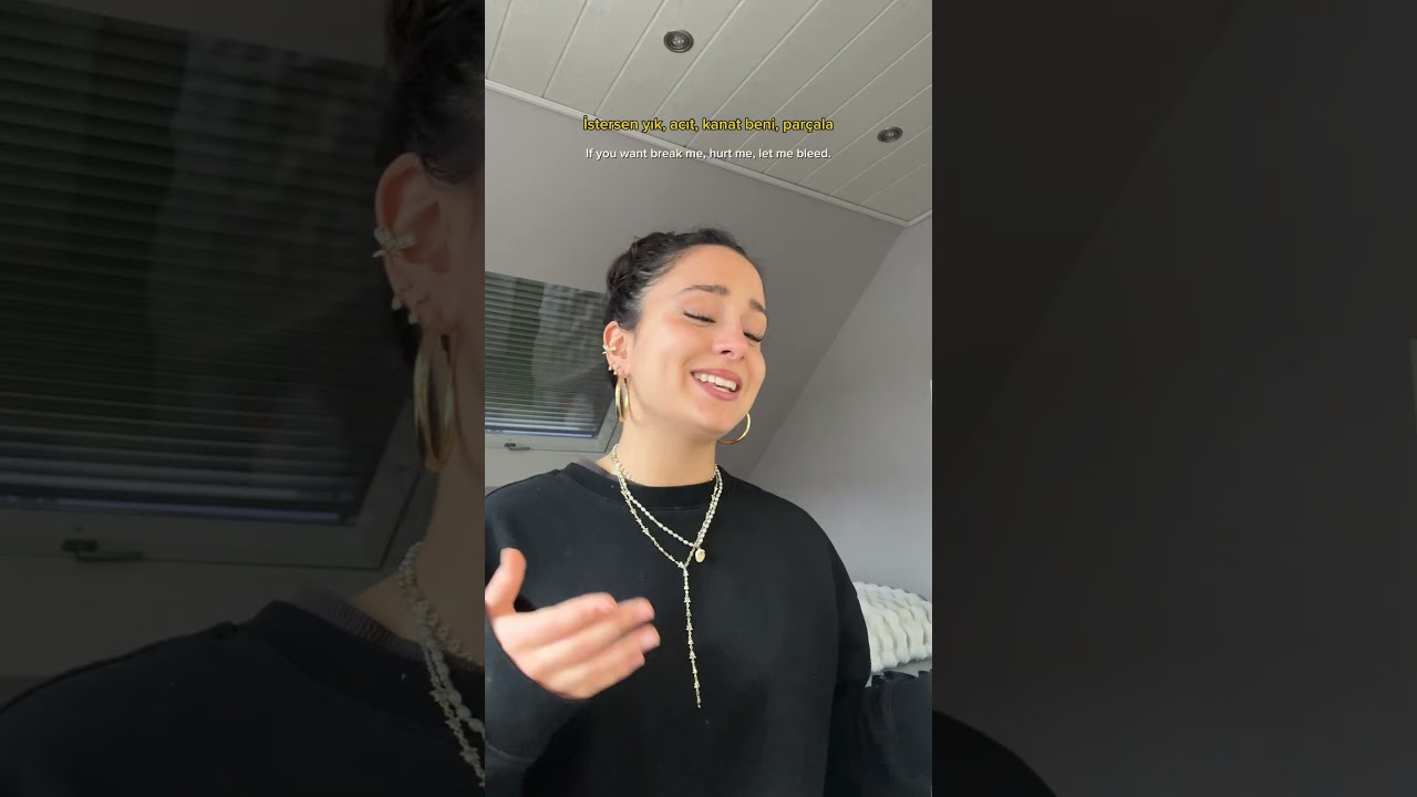 Turkish is so beautiful ❤️ #singing #cover #turkish #buray