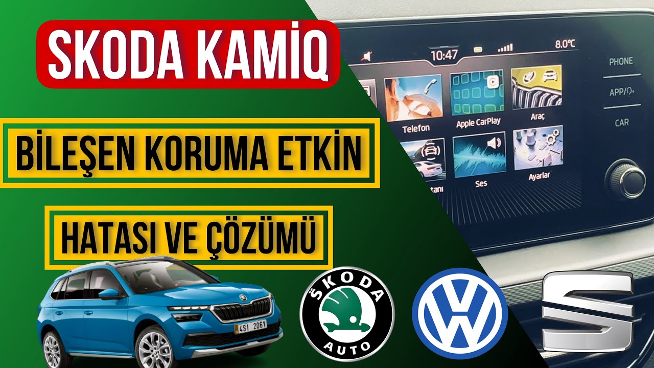 Skoda Kamiq Bileşen Koruma Etkin Hatası ve Çözümü #skoda #volkswagen #seat