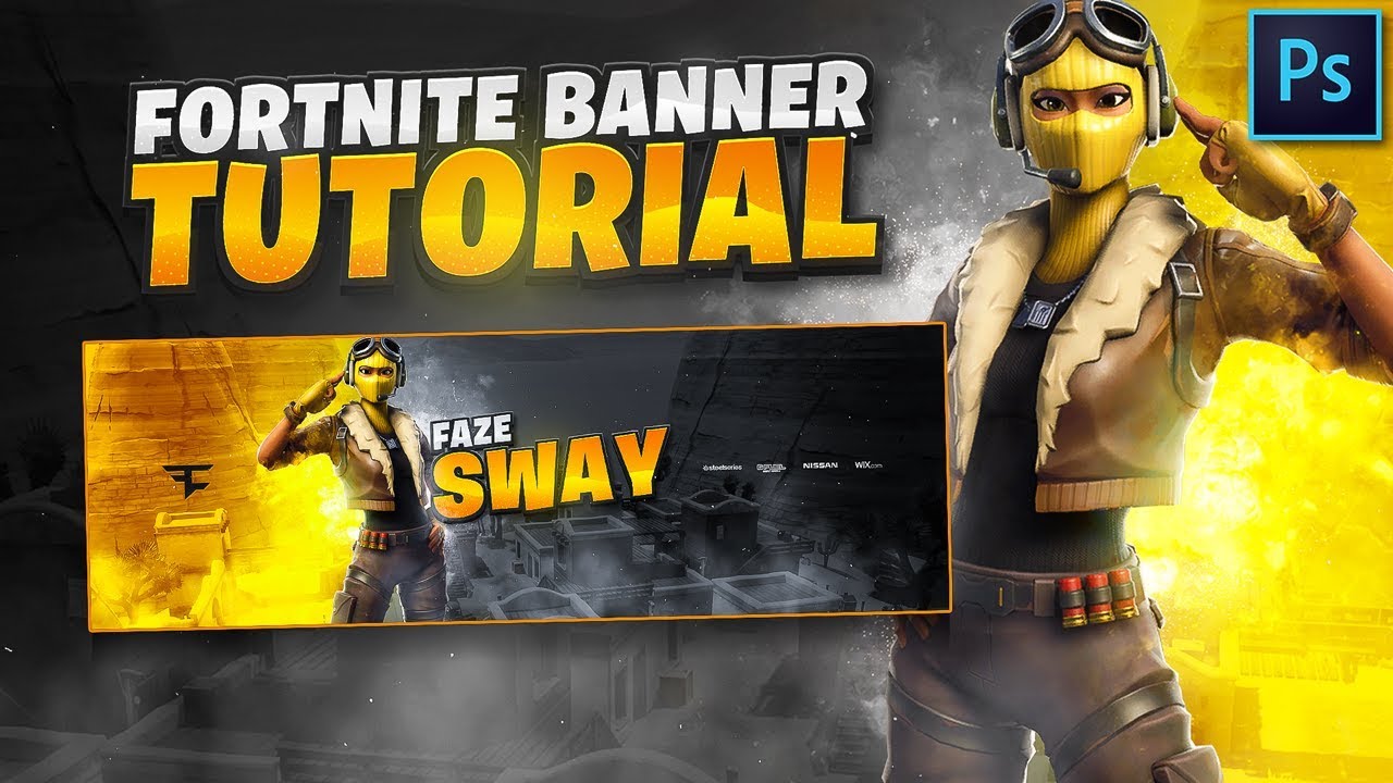 Tutorial: How To Make An EPIC Fortnite Banner In Photoshop! 🎨 (EASY)