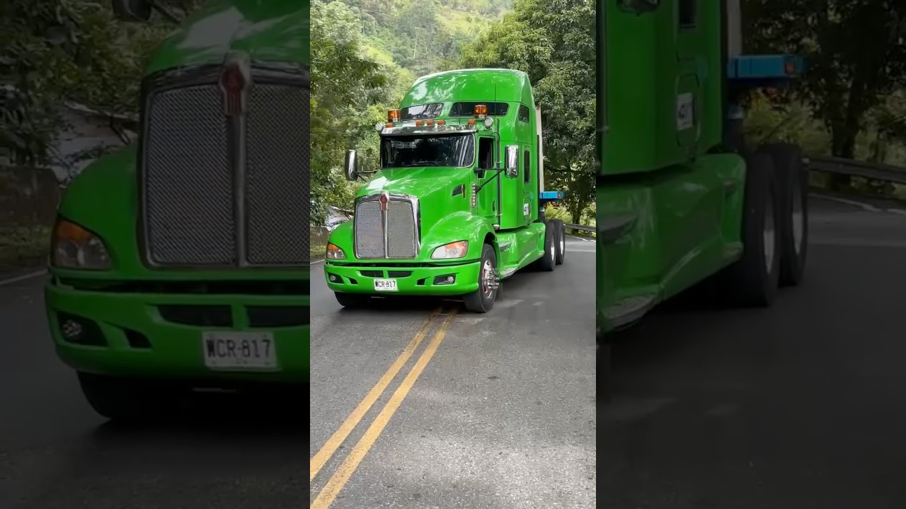 Tractomula no sube el repecho #tractomulas #peligro #kenworth #kenworthtruck #virales #shorts #truck