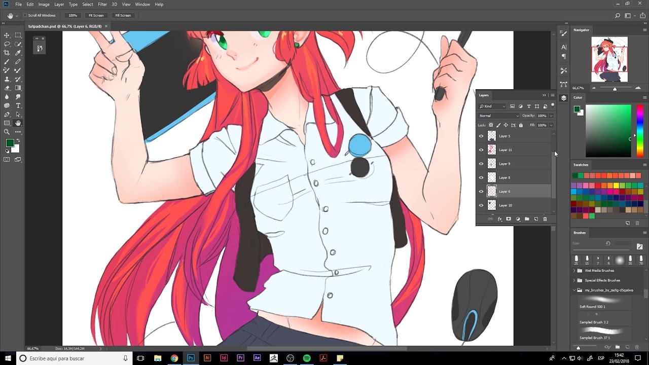 13/15 Tutpad-chan &mdash; Illustration: Design Anime Characters_ENG