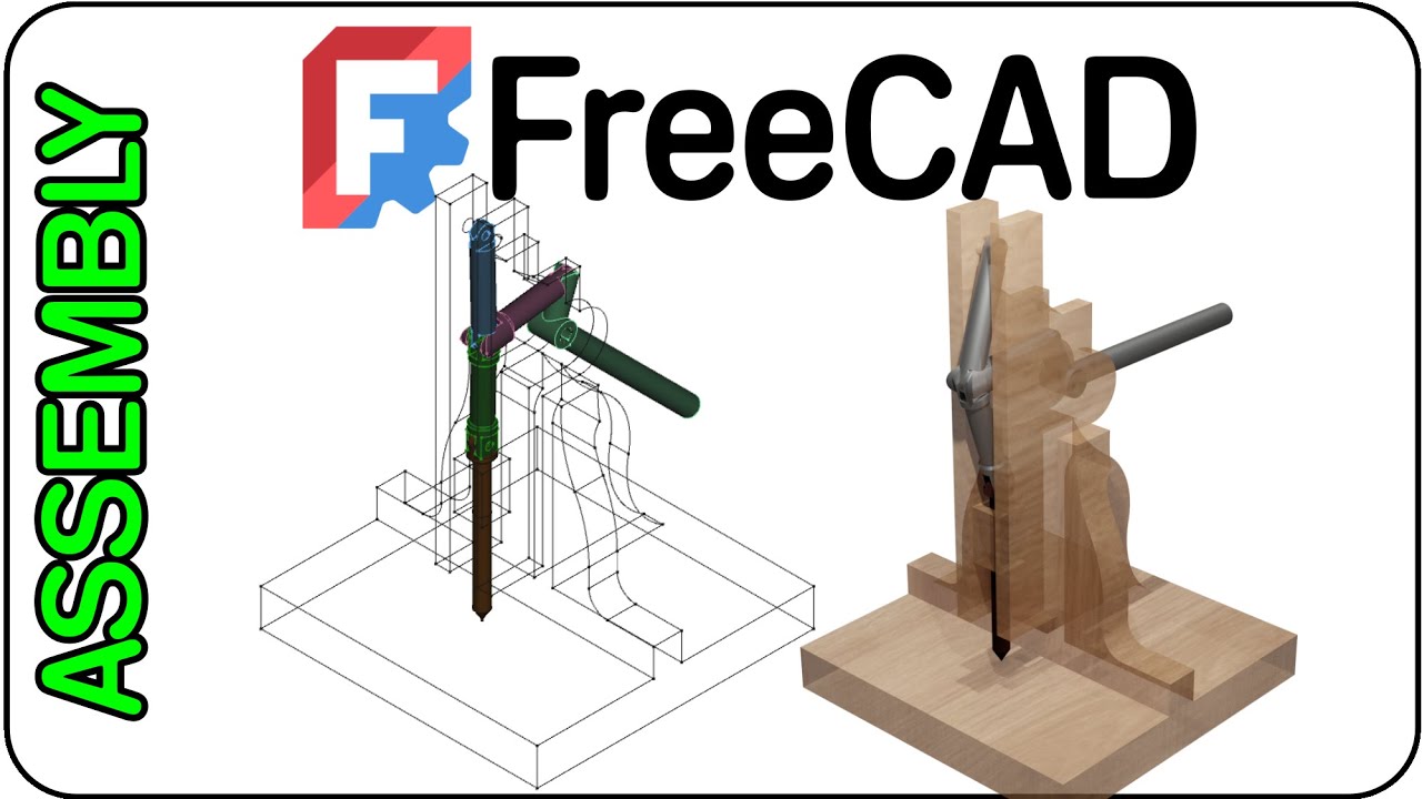 Новый сборочный верстак FreeCAD: моделирование штамповочного станка в FreeCAD