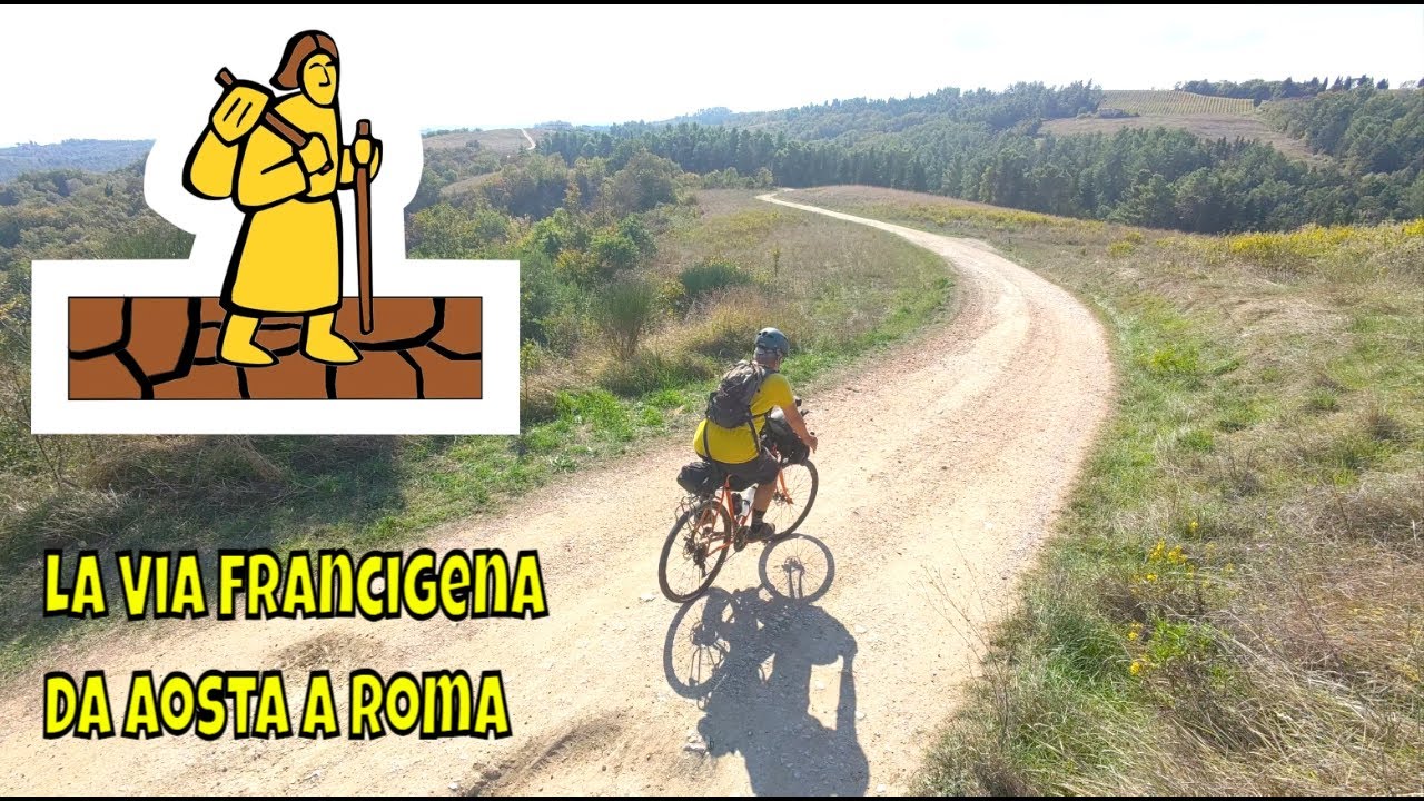 La via Francigena Italiana . Da Aosta a Roma. Un viaggio nella storia.