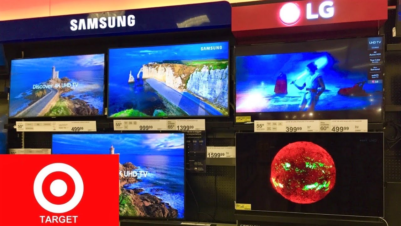 TARGET TELEVISIONS SMART TVS SOUNDBARS ELECTRONICS SHOPPING SHOP WITH ME STORE WALK THROUGH 4K