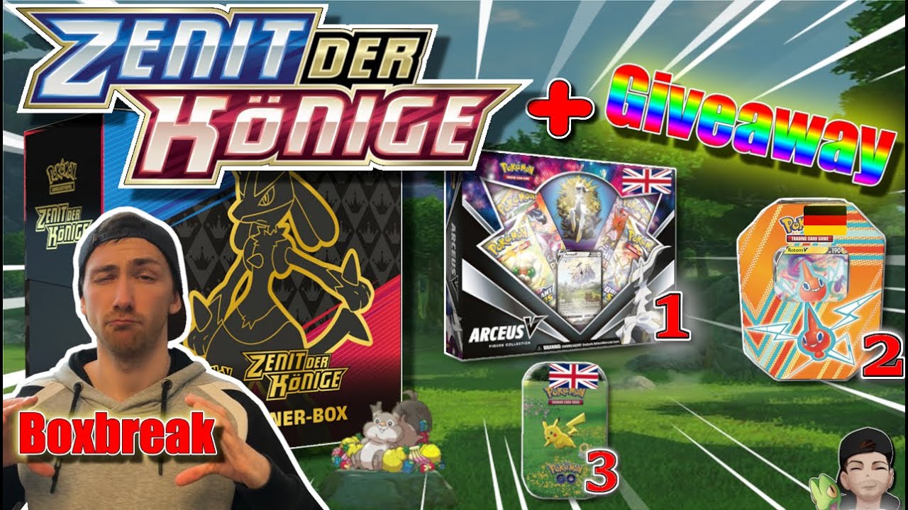 ✨1. ZENIT DER KÖNIGE BOXBREAK ANKÜNDIGUNG !! 🎁Viele GIVEAWAYS & MORE!🔥😱 Pokemon TCG OPENING!
