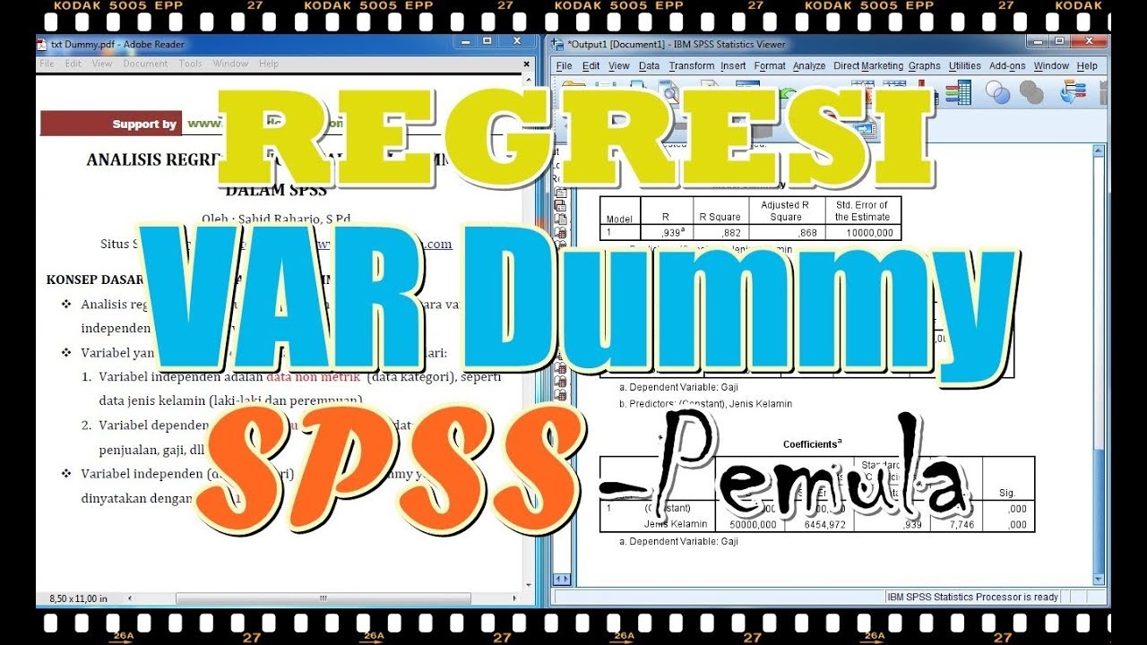 Teknik Uji Variabel Dummy dalam Analisis Regresi SPSS bagi Pemula
